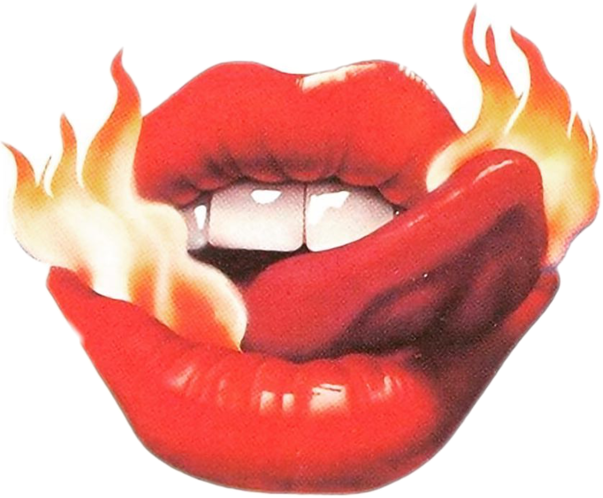 This visual is about lips flames red lickinglips licking freetoedit #lips #...