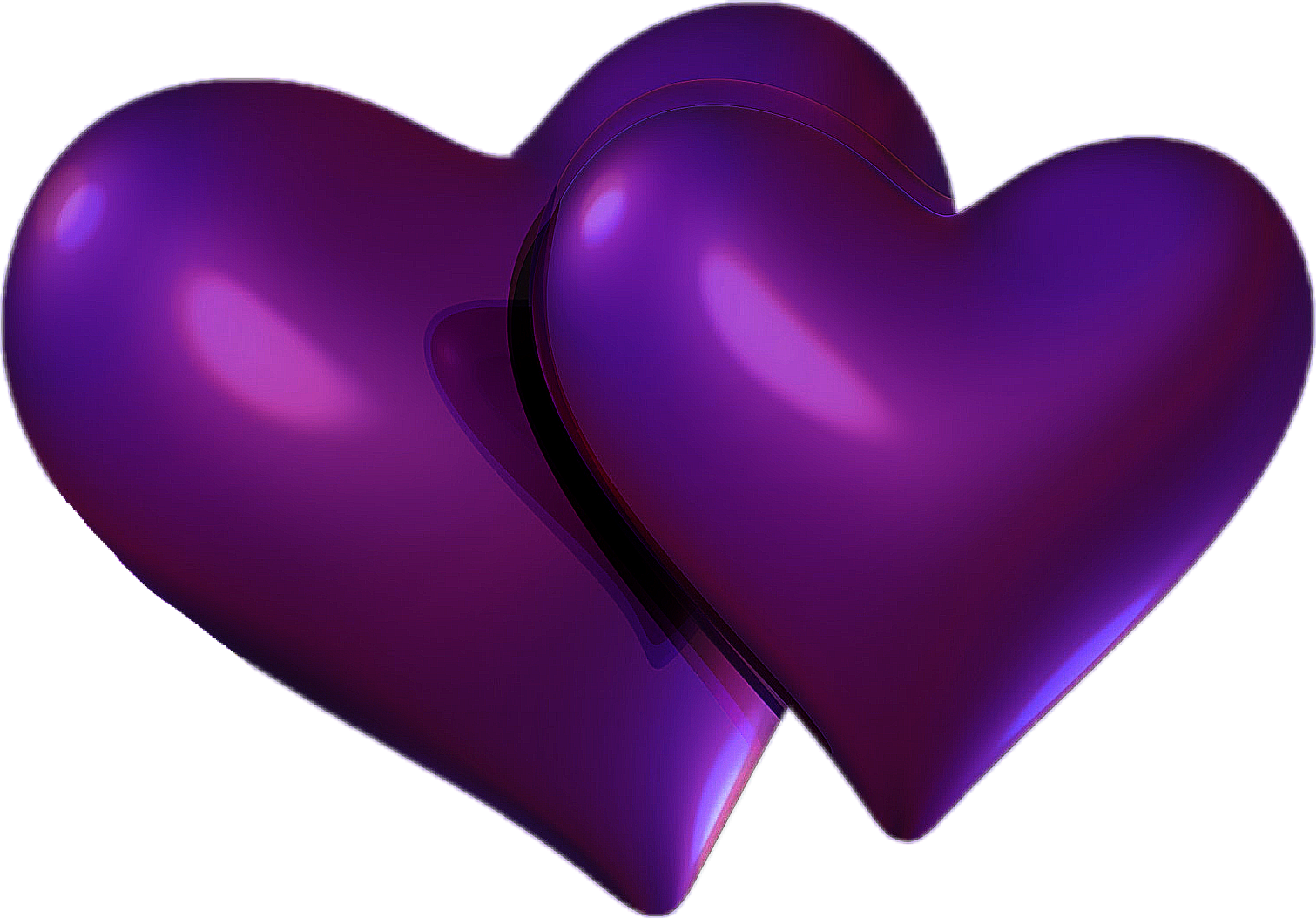 Ftestickers Heart Love Purple Sticker By Danial8986