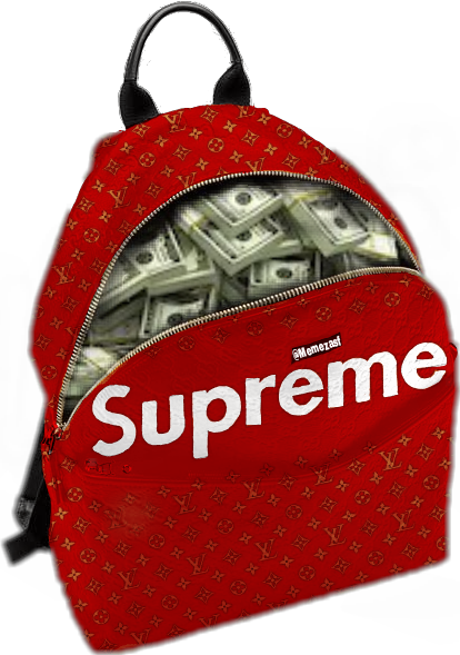 supreme money backpack