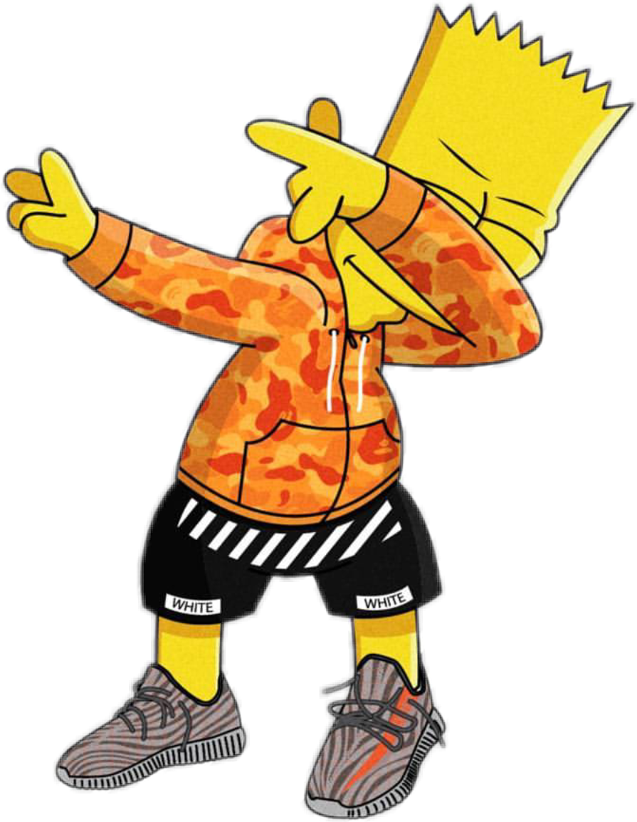 Bart Dab Supreme Simpson Gang Trap Swag Fresh Simpsons