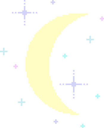 tumblr moon pixel crescent sticker by @schander666