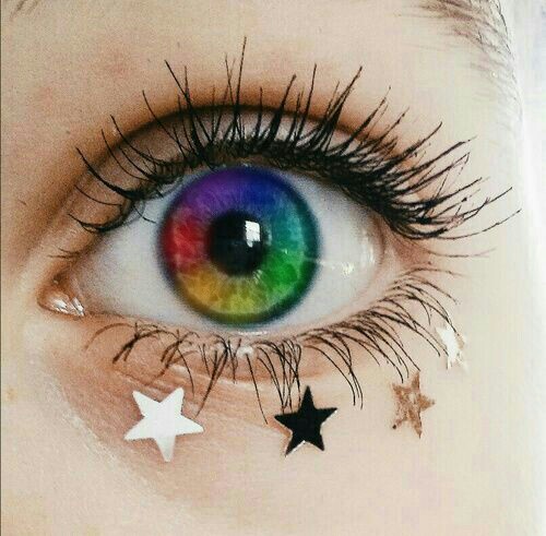 🌈ojos arcoiris colores tumblr