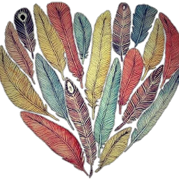 ftefeathers plumas feather love heart freetoedit