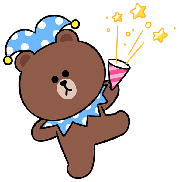 linefriends brown party freetoedit