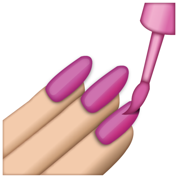 Emoji Pink Nails Freetouse Freetoedit Sticker By Xmeliis