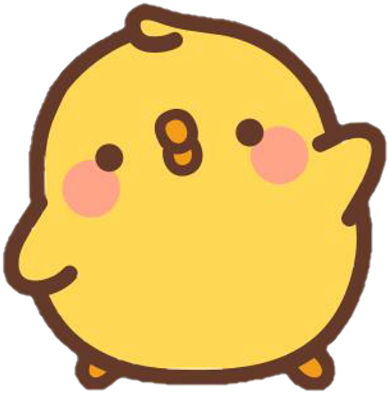 chick chickee kawaii tumblr yellow sticker by @emiliaes