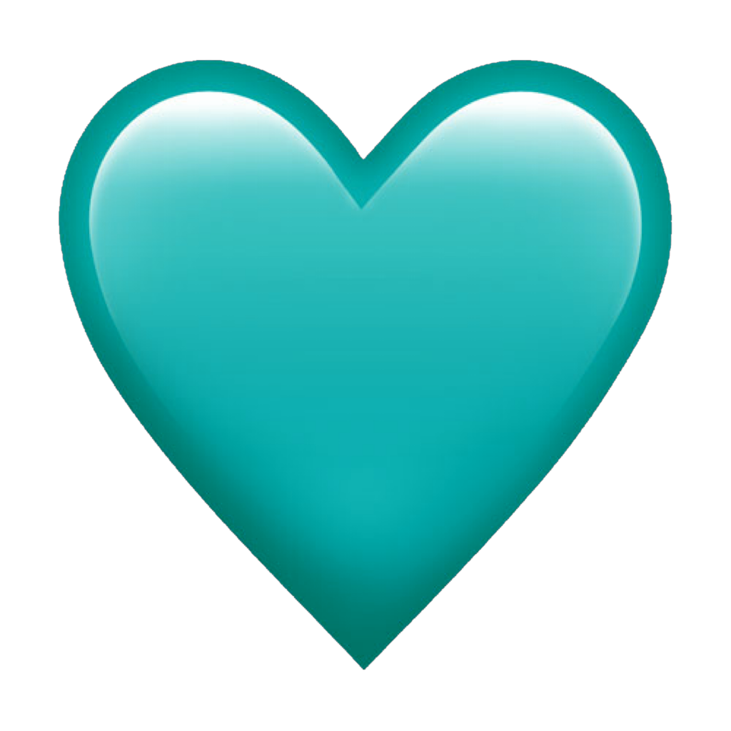 Image result for aqua heart emoji