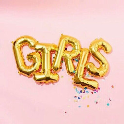 aesthetic pink gold girls balloons