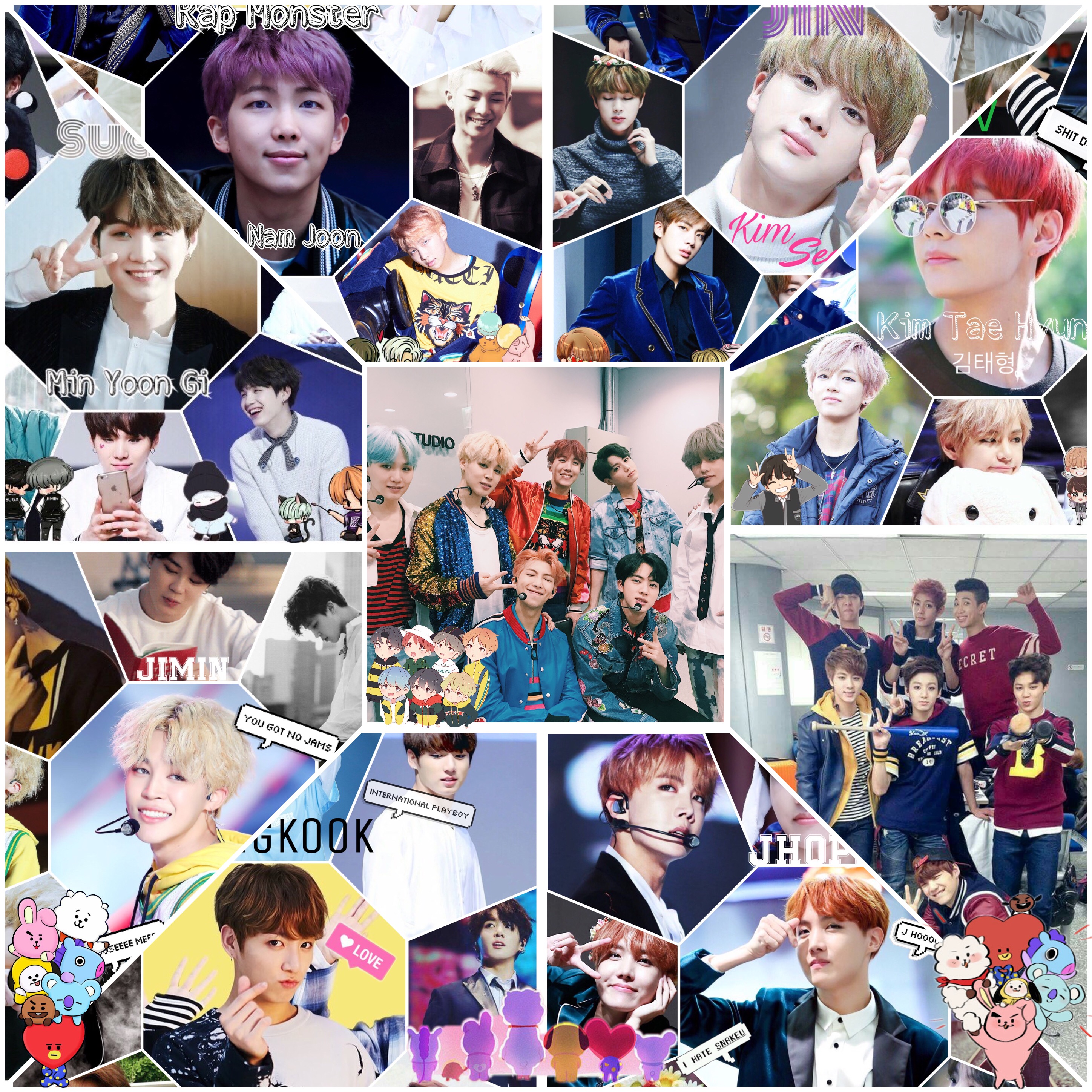 bts army collage se que ah quedado algo desastrozo pero...