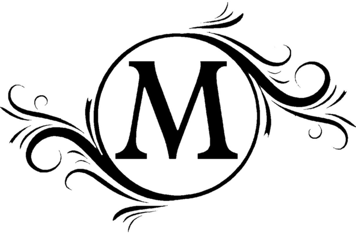 fte m monogram - Sticker by Melissa Pittman