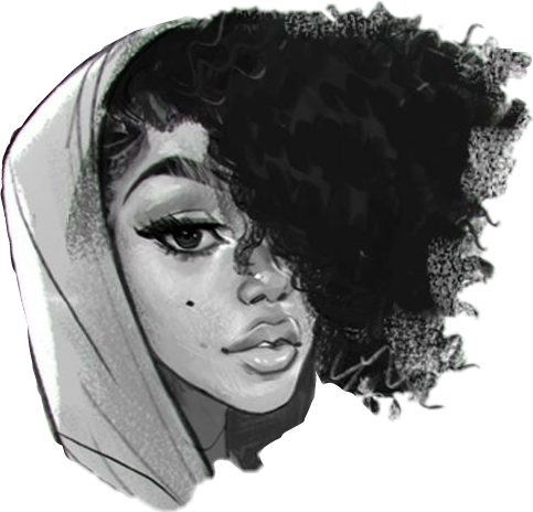 Girl Beauty Drawing Art Naturalhair Curlyhair Donttouch