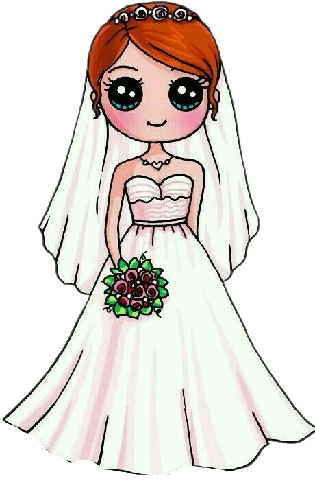 novia boda dibujo - Sticker by china