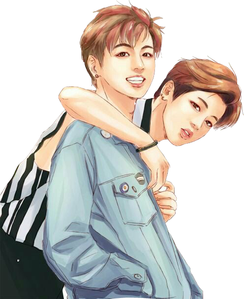 Download BTS Jikook fanart Kook Jimin chimchim jungkook sticker...