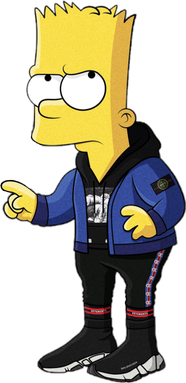 Bart Simpson Hypebeast Png