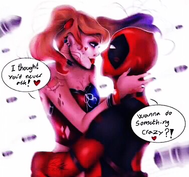 Harley Quinn Deadpool Freetoedit Love Deadpool Har