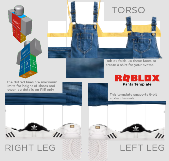 Roblox Pants Template With Shoes 