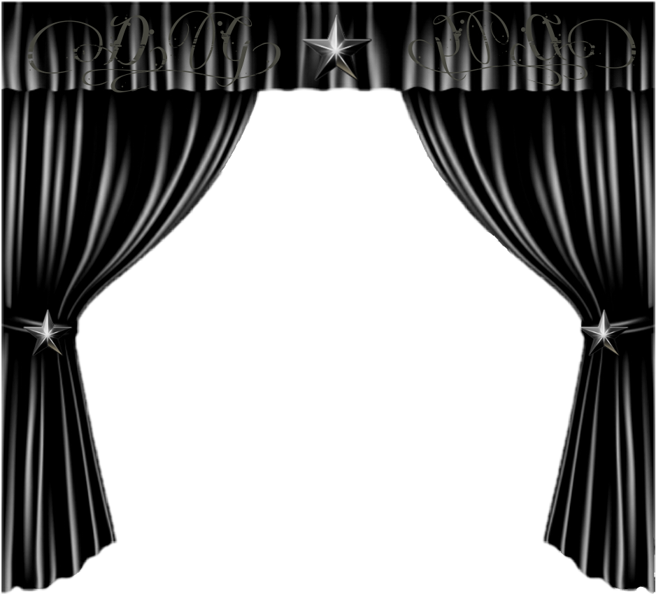 black theatre curtain sticker by @theartofmylife