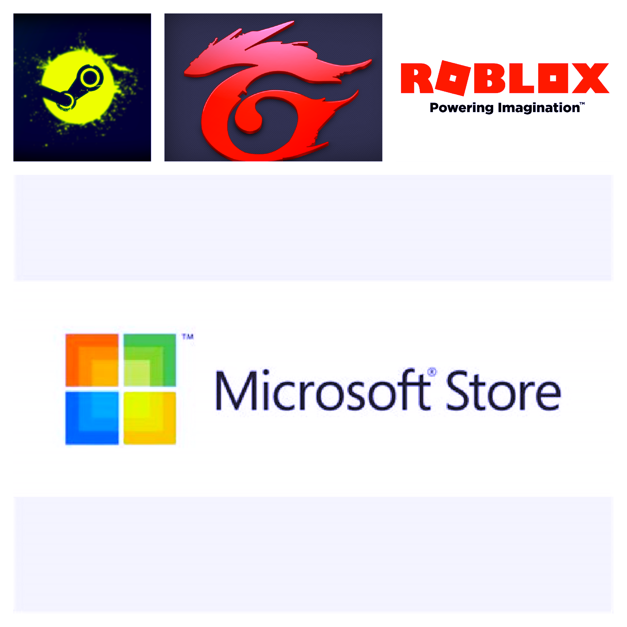 Steam Garena Roblox Microsoft Store Freetoedit - roblox powering imagination logo