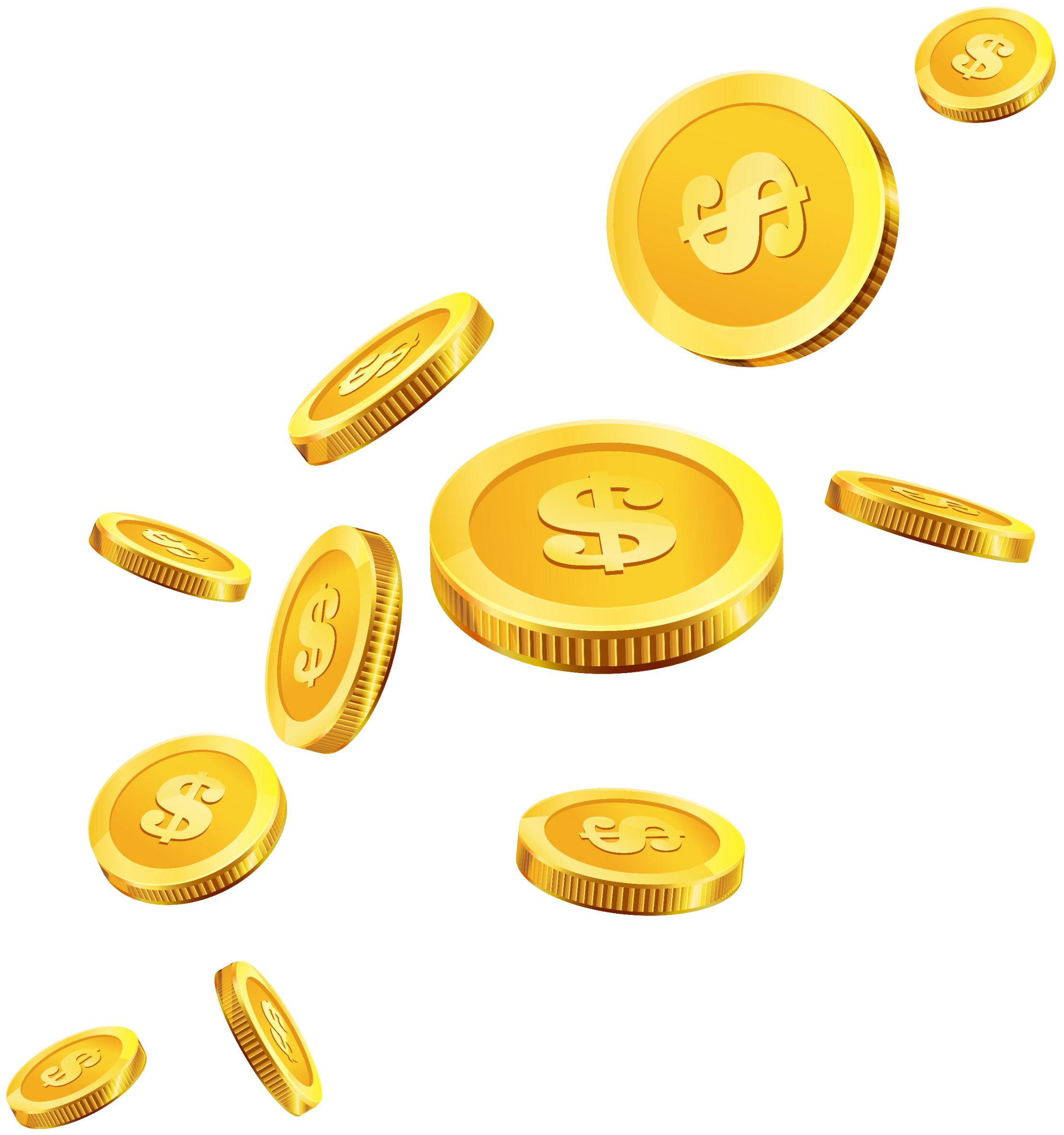 Coins gold money tokens sticker by victorynsurrender