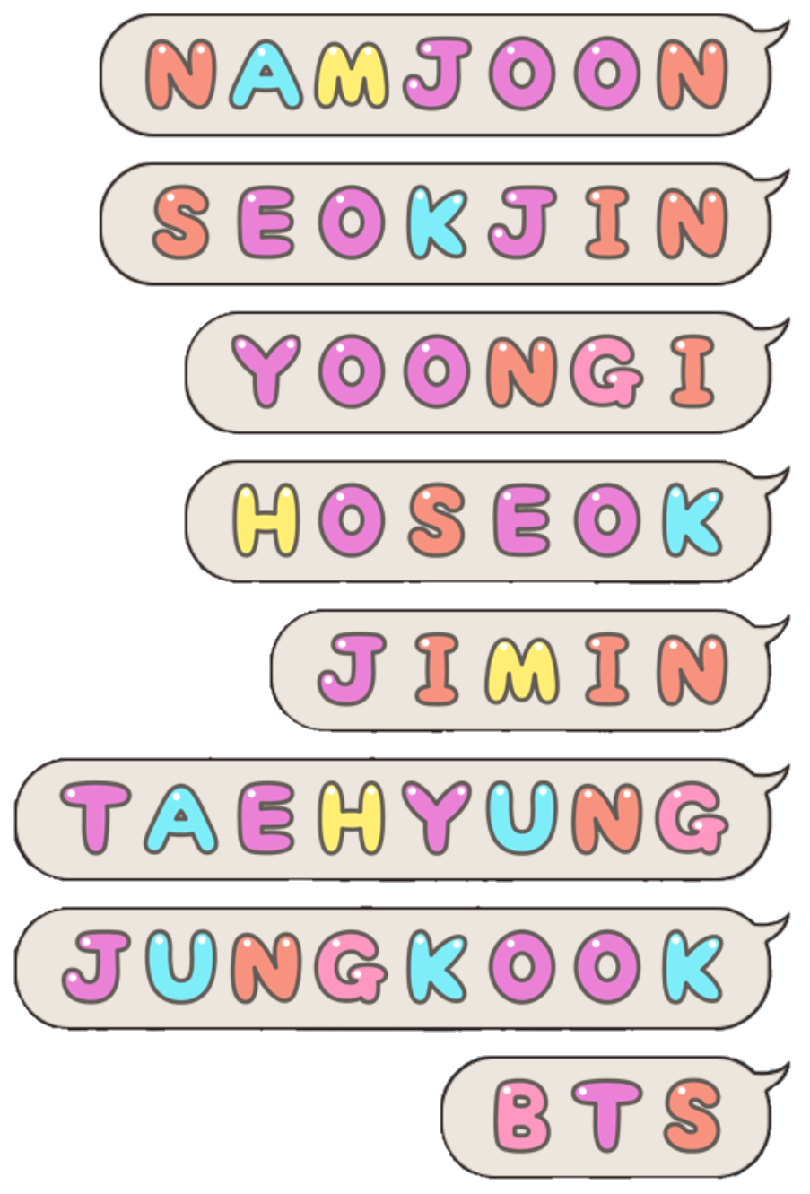 Speechbubble Bts Bangtanboys Sticker By kpopemotions