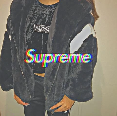 Supreme おしゃれblackねおかわいい Image By