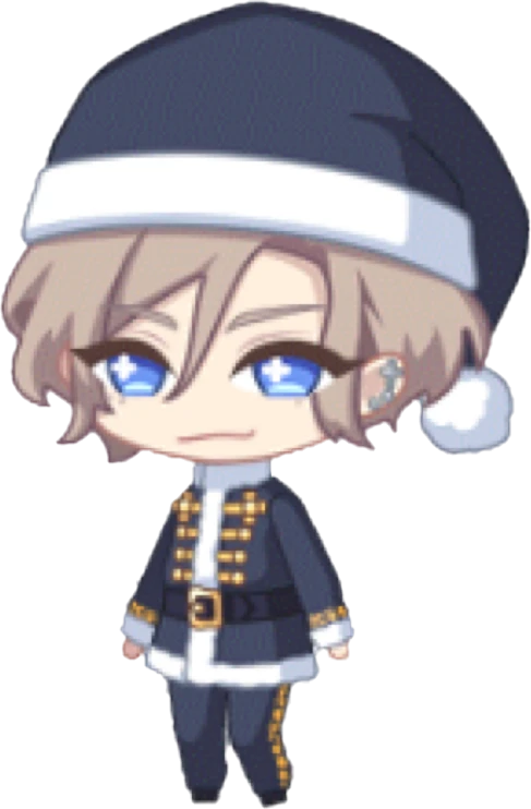 A3 エースリー クリスマス ブラックサンタ 摂津万里 万里 Sticker By さんかく A3 エースリー クリスマス ブラックサンタ 摂津万里 万里 Sticker By さんかく