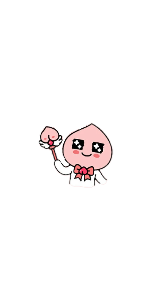 カカオフレンズアピーチ 可愛いオルチャン韓国 Sticker By りんか カカオフレンズアピーチ 可愛いオルチャン韓国 Sticker By りんか