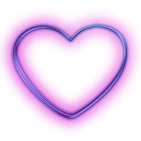 heart neon purple tumblr sticker by @____venus_____