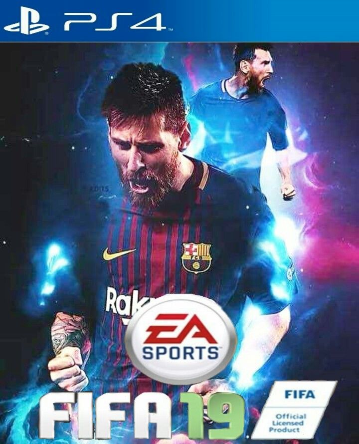 Image result for fifa 19 with messi on the cover