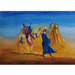 oilpainting oiloncanvas painting desert arab