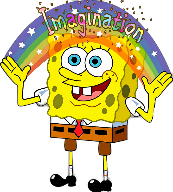 Rainbow Spongebob Imagination Meme