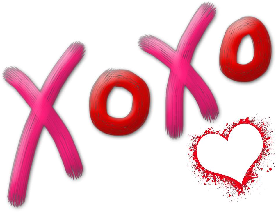 Ftestickers Text Typography Xoxo Heart Sticker By Pann70