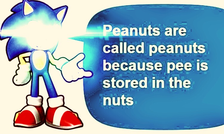 meme dank deepfriedmemes deepfriedmeme sonic pee peanut...