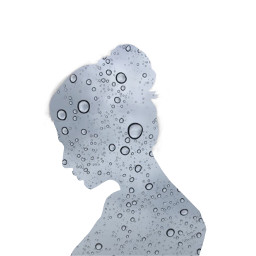 freetoedit edit rain woman sihouette