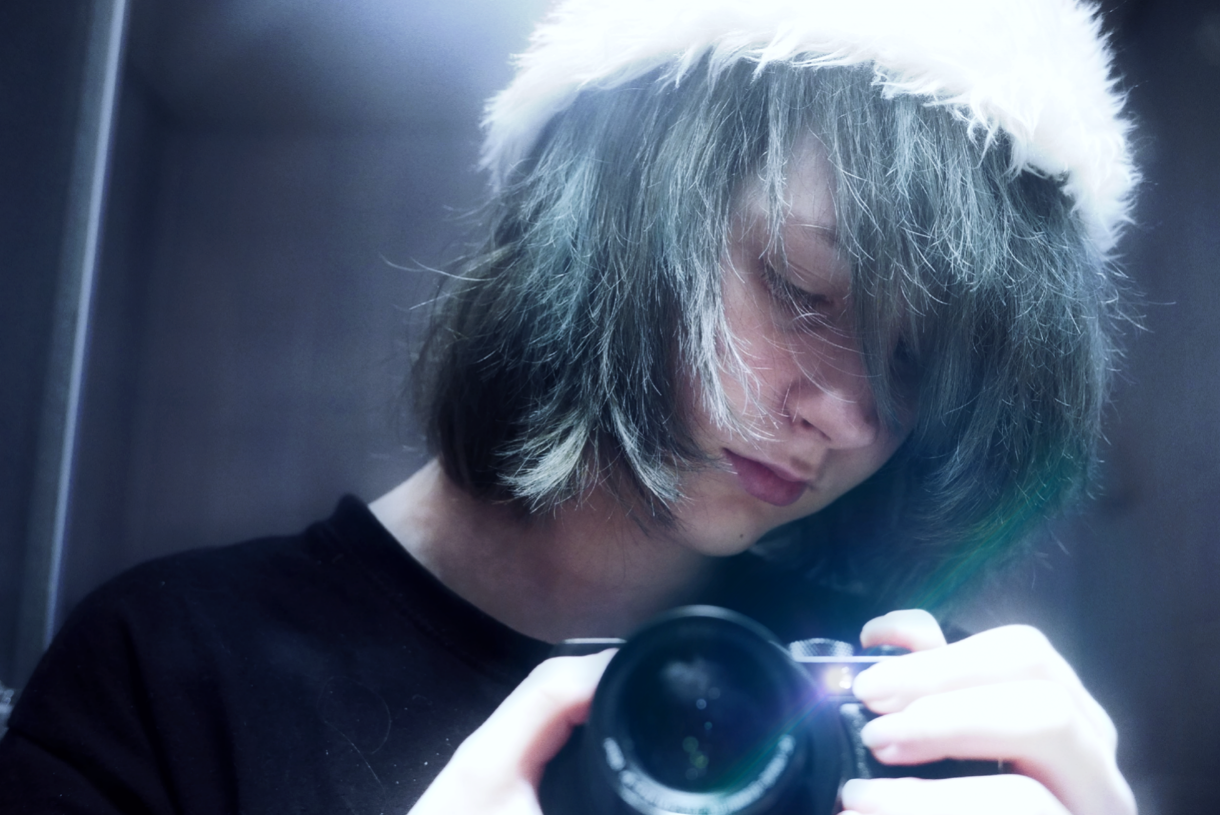 Older Pic Selfie Bluehair Scenekid Scenehair F