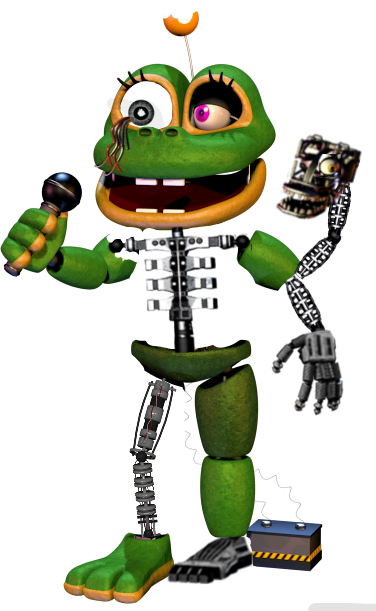 withered happy frog fnaf fnaf6 withered endoskeleton...