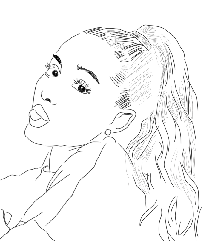 Ariana Grande Coloring Pages For Girls