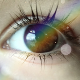 eye macro rainbow