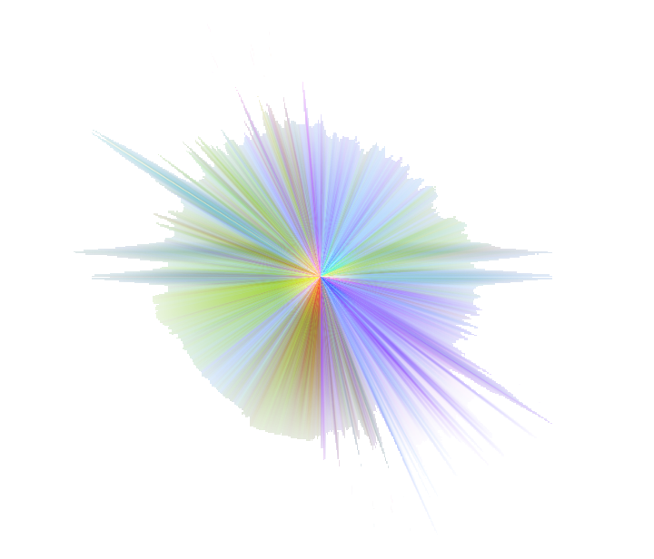 Coloured rays. Цветные лучи. Яркий блик на прозрачном фоне. Разноцветные блики на прозрачном фоне. Радужные лучи.