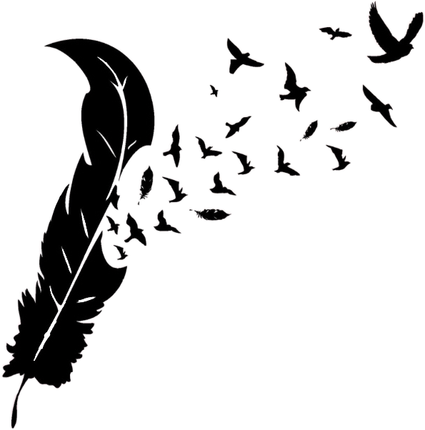 Feather Birds Silhouette Svg