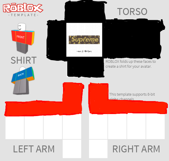 Roblox Flannel Red And Grey Template : Black and White Checkered ...