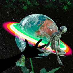 green greenaesthetic planet universe alien freetoedit eccolorgreen colorgreen