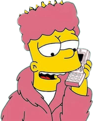 bart simpsons phone swag money sticker by @enydegaultier