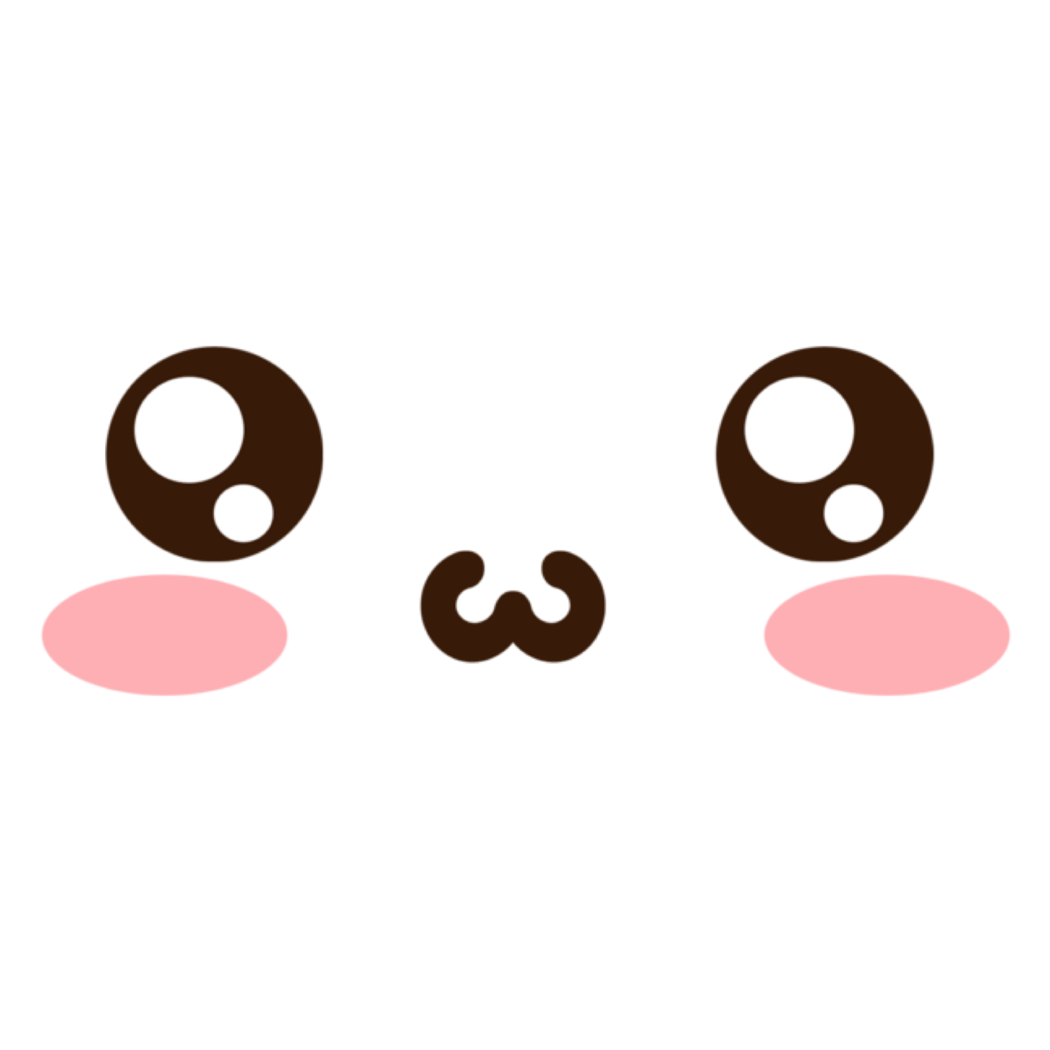 emoticon emoji kawaii pink cute sticker by @uwu-co.