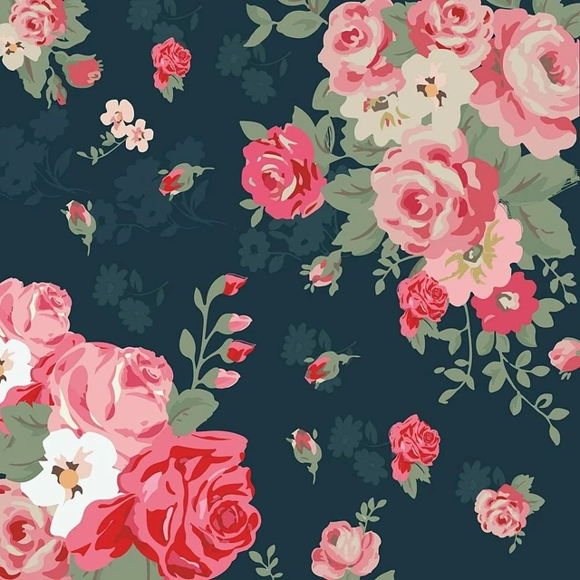 背景 紺 ピンク 白 花 シンプル オシャレ Image By Me 背景 紺 ピンク 白 花 シンプル オシャレ Image By Me