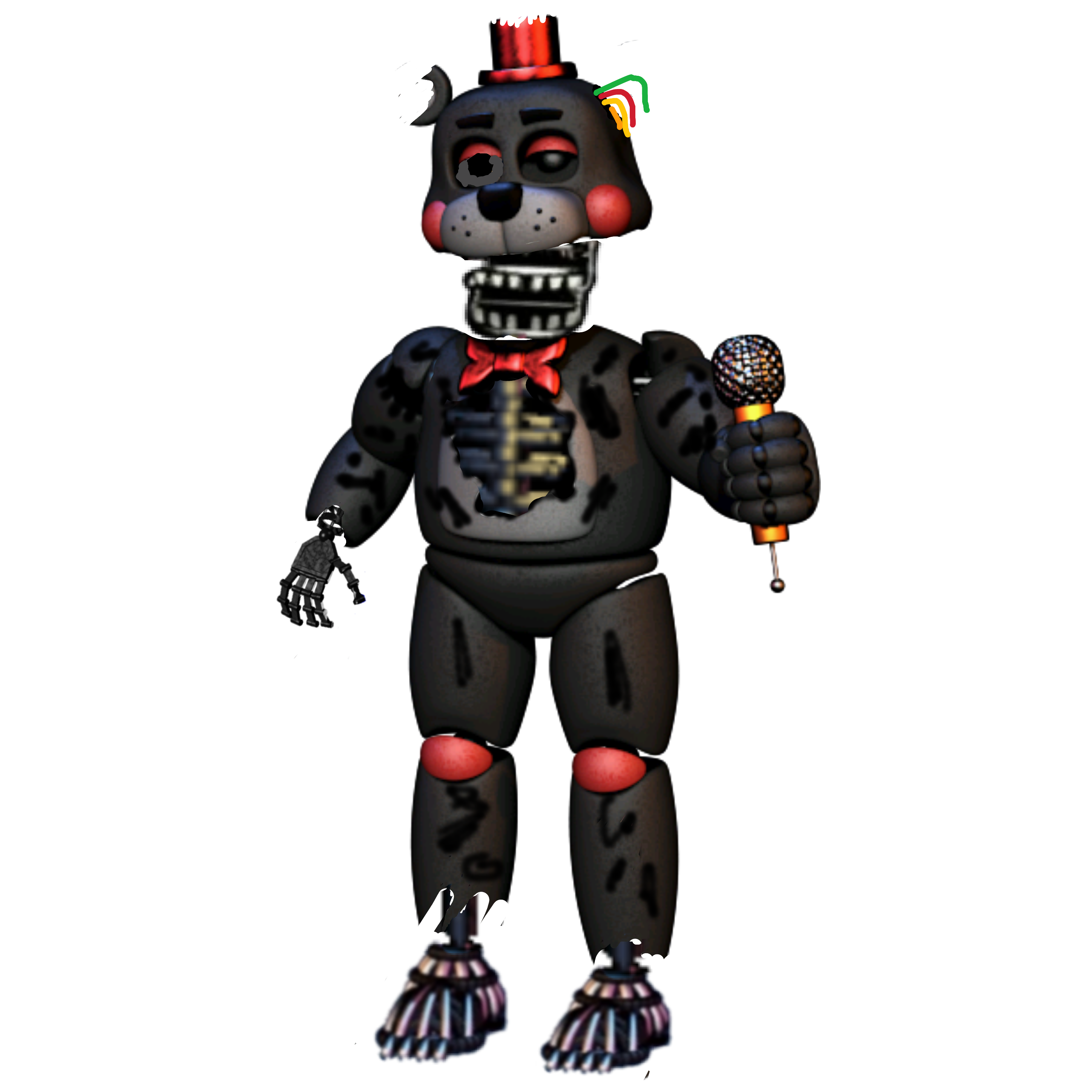 This visual is about fnaf7 freetoedit Withered/scraped lefty #fnaf7.