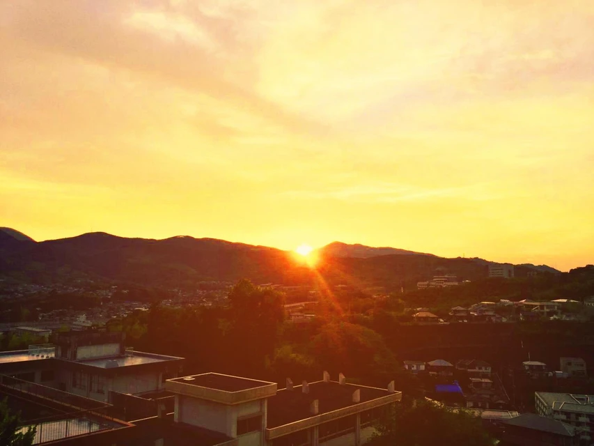景色 Orange Sun お家の屋上で撮ってみたw 夕日 Image By Shoooota 景色 Orange Sun お家の屋上で撮ってみたw 夕日 Image By Shoooota