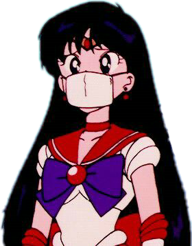 sailormoon reihino sailor mars sticker by wik