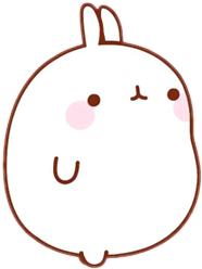 molang kawaii anime pucci pucciosi sticker by @lamarychannel