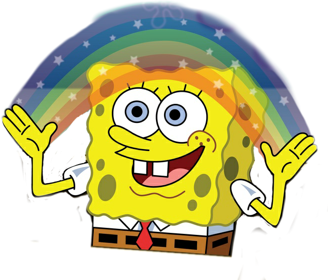 freetoedit spongebob imagination sticker by zukkos_wifey